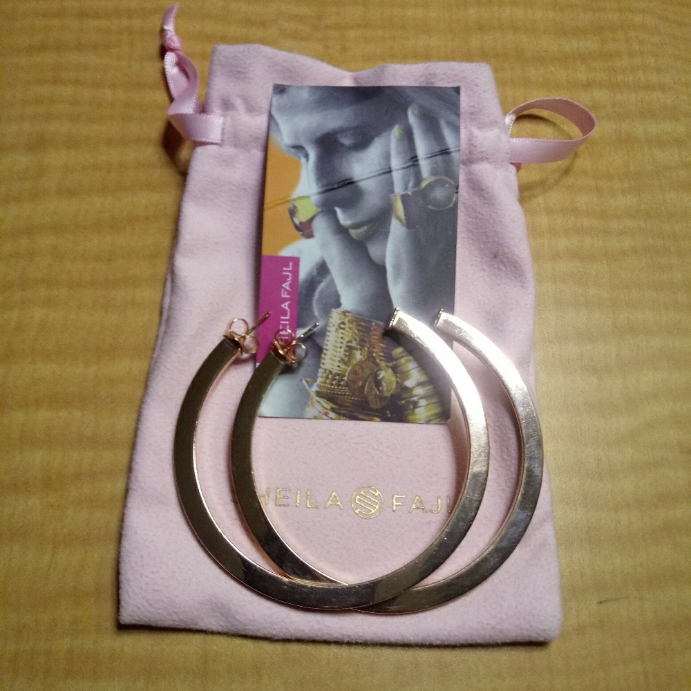 ⚡SALE! Today only. Sheila Fajl Rose Gold Hoops